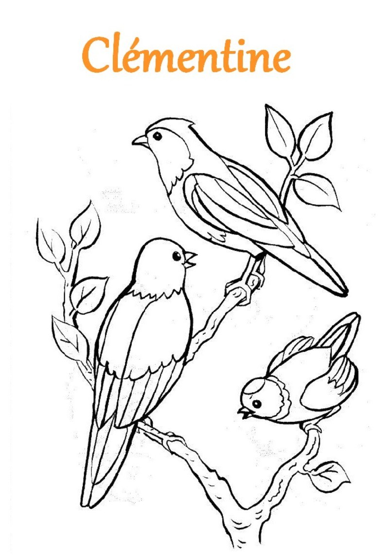 coloriage prenom Page 3 Clémentine en coloriage