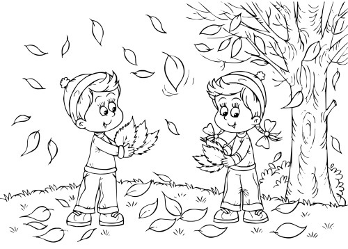 Coloriage automne