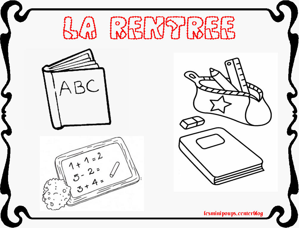 coloriage rentree des classes