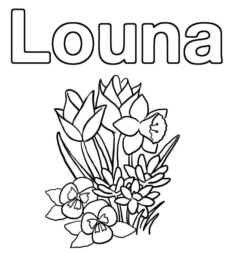 Louna en coloriage