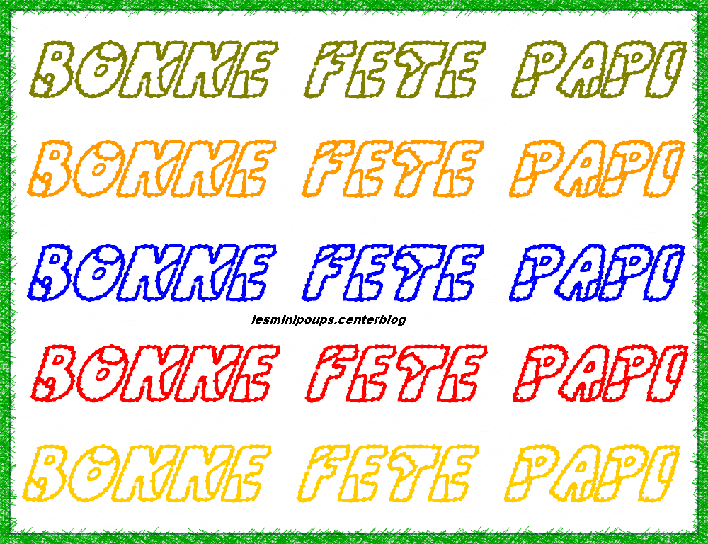 Bonne fête papi en pachtwork a imprimer